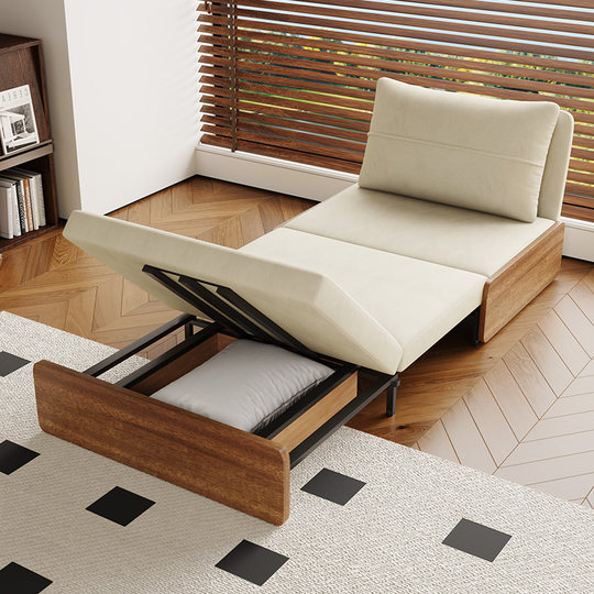 Kailaixing-sofá cama plegable individual, dos en uno, estilo antiguo, para sentarse y dormir, pequeño apartamento, sala de estar, deslizante