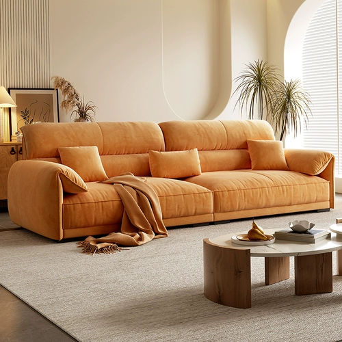 雅麦嘉 Кремовая ткань, диван для гостиной, слон, новая коллекция, популярно в интернете