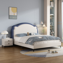 Naiqiu light luxury style childrens bed modern simple small apartment girls room software storage princess bed bedroom cream style