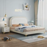 卧派 Кроватка для мальчиков, современная лента из натурального дерева, коробочка для хранения, 1.2м, 1.5м