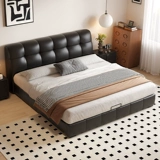 十虎 Своем двойная кровать с двумя кроватями черная крема Стиль Ветр.