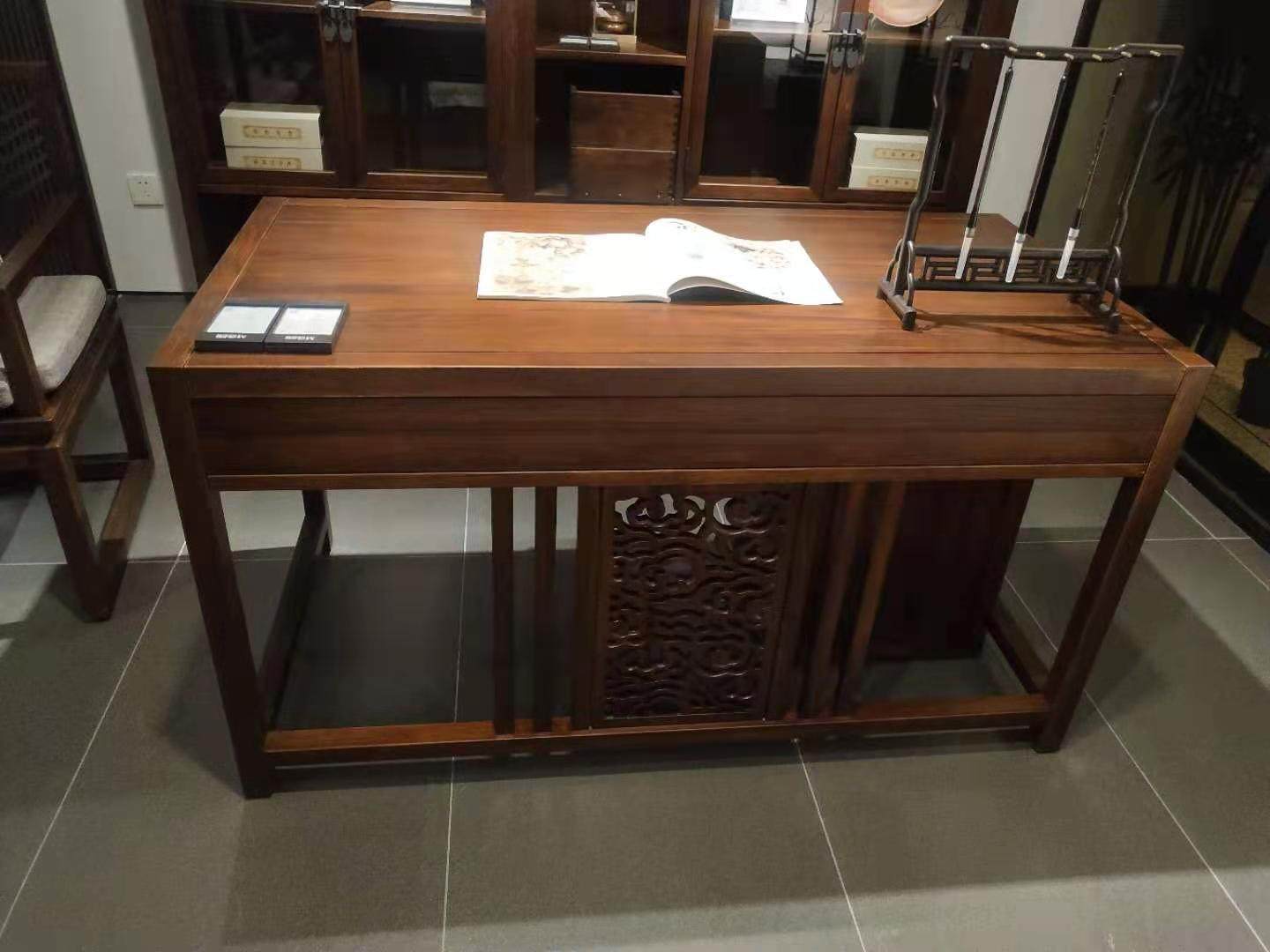 Xingye Books Sandalwood All Solid Wood Home Office Desk Modern Simplicity New Chinese Style Home Practical