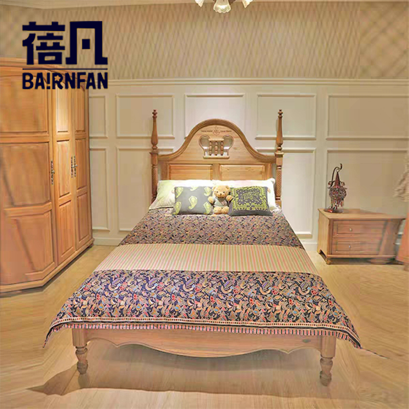 Bevanlock Small City American Light Extravaganza Series Modern Simplicity Design Solid Wood Series Children Bed 303-15 Changchun