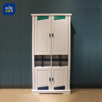 Docai Wardrobe Modern Simple Home Bedroom Overall Assembly Solid Wood Economical Double Door Wardrobe DNH21