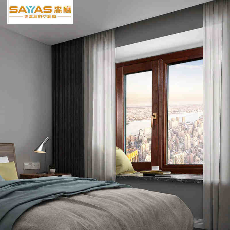 Senying big BOSS air conditioning window TS118 anti-smashing and bulletproof soundproof glass door and window insulation sealing window planal window style