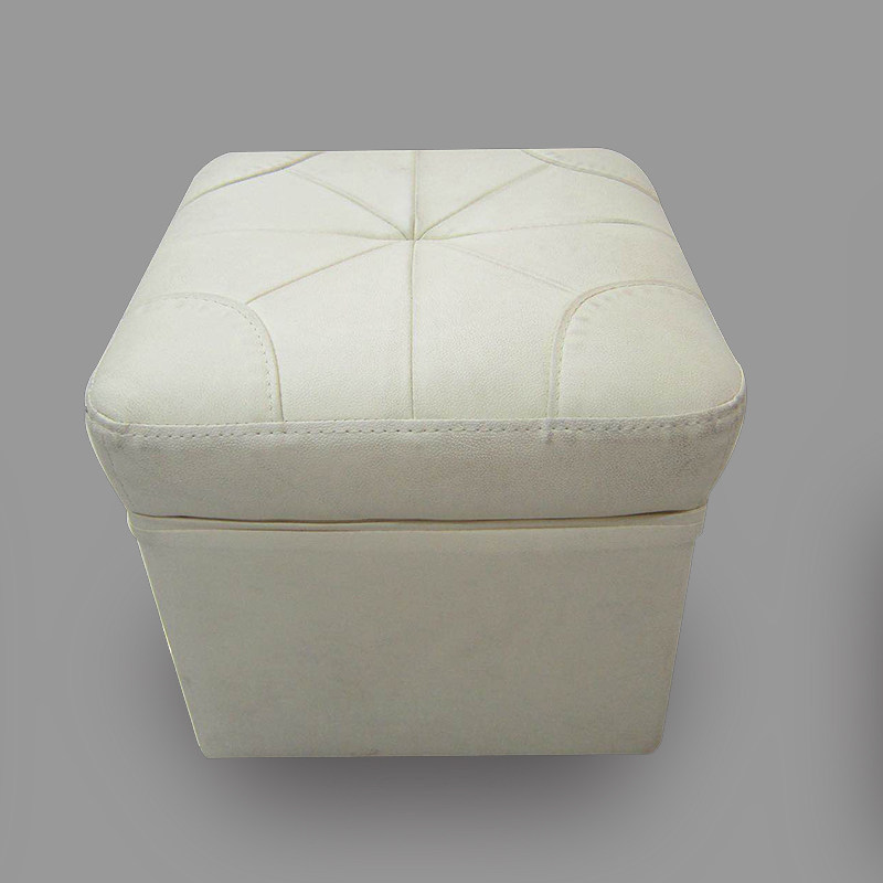Red Star (home cloth art) A6 series durable genuine leather small square stool (store self-lift)