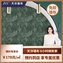 Sky Ocean Wall Cloth JCC Wall Cloth Seamless Whole House Wall Cloth Modern Light Luxury Whole House Customized Living Room Bedroom Home Decoration Wall Cloth