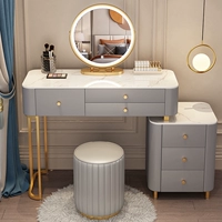 Серый дерево с серым деревом 100 см+шкаф+интеллектуальное зеркало+круглый стул