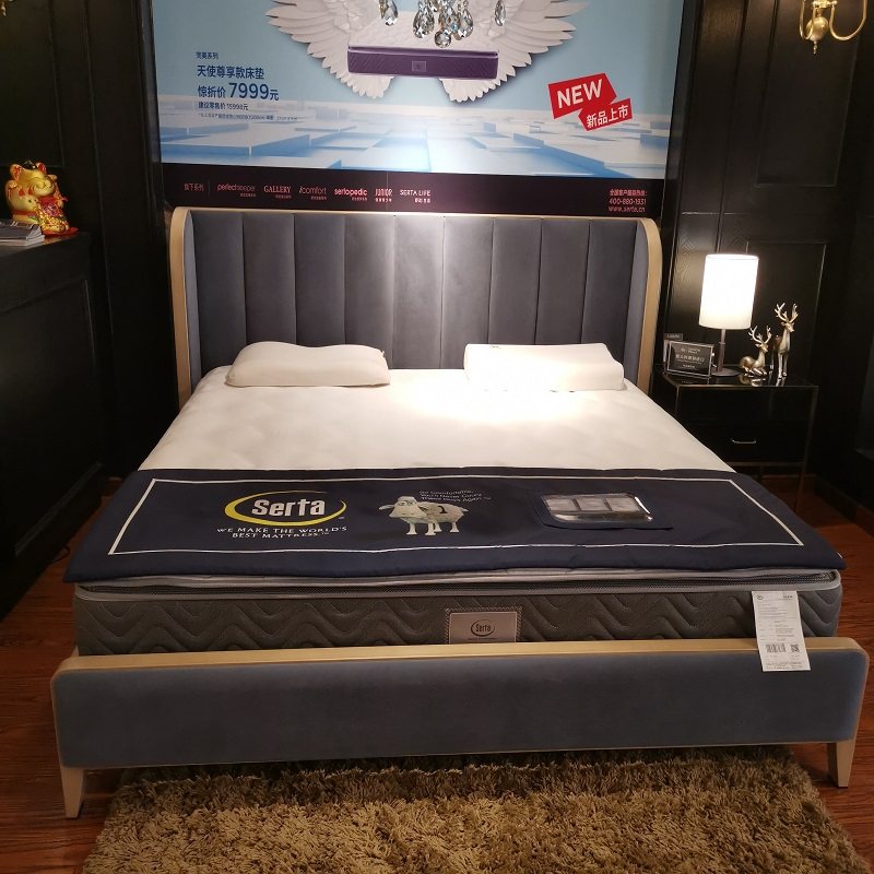 Serta Shuda Bed Bed Charming Modern Iron Bed 1 8m Steel Frame Single Double Bed 1 5 m