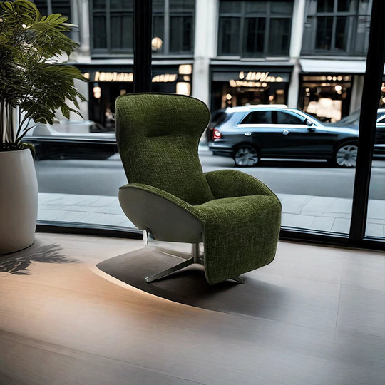 Nigel Zero Gravity Lunch Break Lounge Chair Sala de Estar Hogar 360 Giratorio Sofá Individual Silla de diseño Silla de Ocio