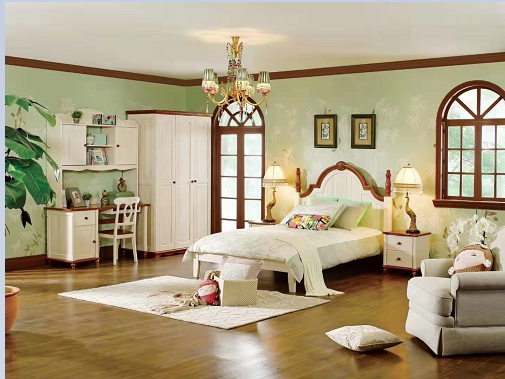 Love children's furniture solid wood single bed for teenagers, environmental protection, health, good load-bearing, girl, boy