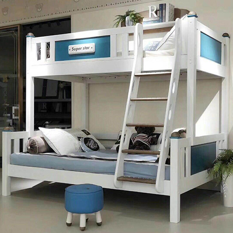 Lecollar Bunk Bed Twin Beds Solid Wood Frame Children Bed Two Floors Up And Down Bunk Beds High And Low Bed Primary And Secondary Bed Children's Bed