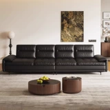 北域宫廷 Минималистичный кожаный диван, воловья кожа, новая коллекция