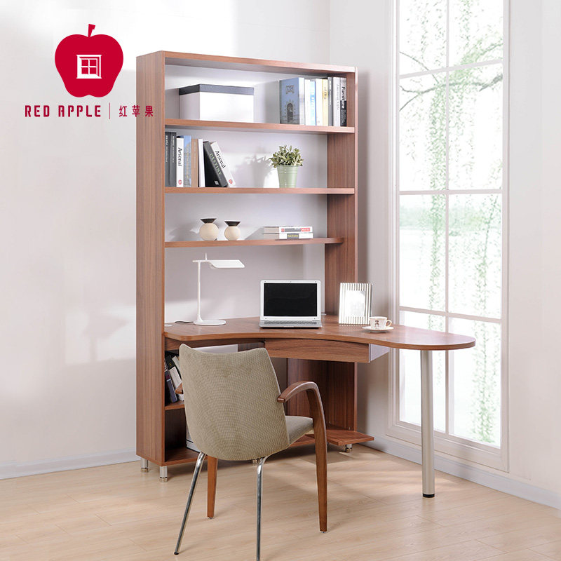 RED APPLE RED APPLE desk with bookshelf modern simple simple atmosphere cost-effective