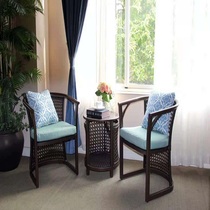 Aofuri outdoor furniture apartment rattan glass table can be matched at will the style is simple the atmosphere is solid and the quality is solid