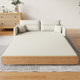 GREMOR sofá cama estilo tronco, moderno, sencillo, japonés, crema, plegable, de doble uso, nórdico, cama de tela de 1,5 metros