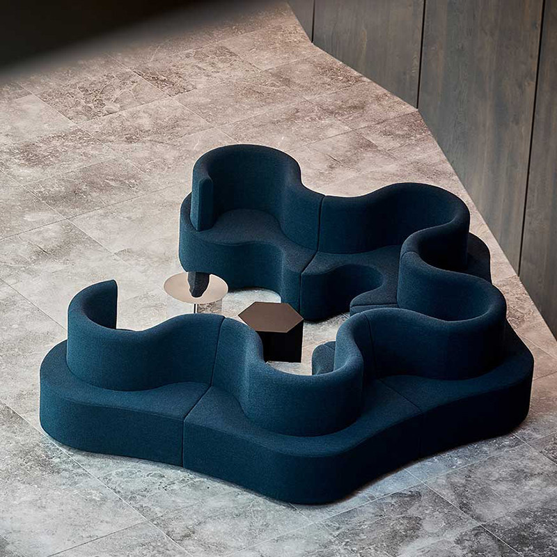 Verpan Denmark Import Cloverleaf backrest Living room Double exhibition hall Multiple combined module sofas