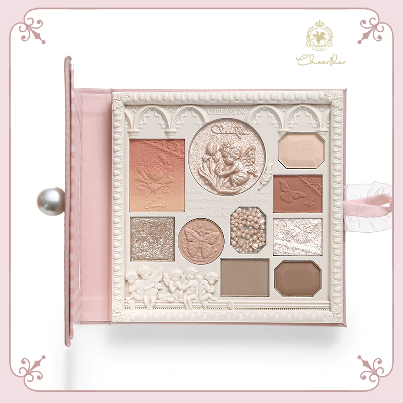 Палетка теней для век Cheerflor Angel Relief Earth Color Comprehensive Eyeshadow Palette Genuine Matte Natural Light Makeup Color