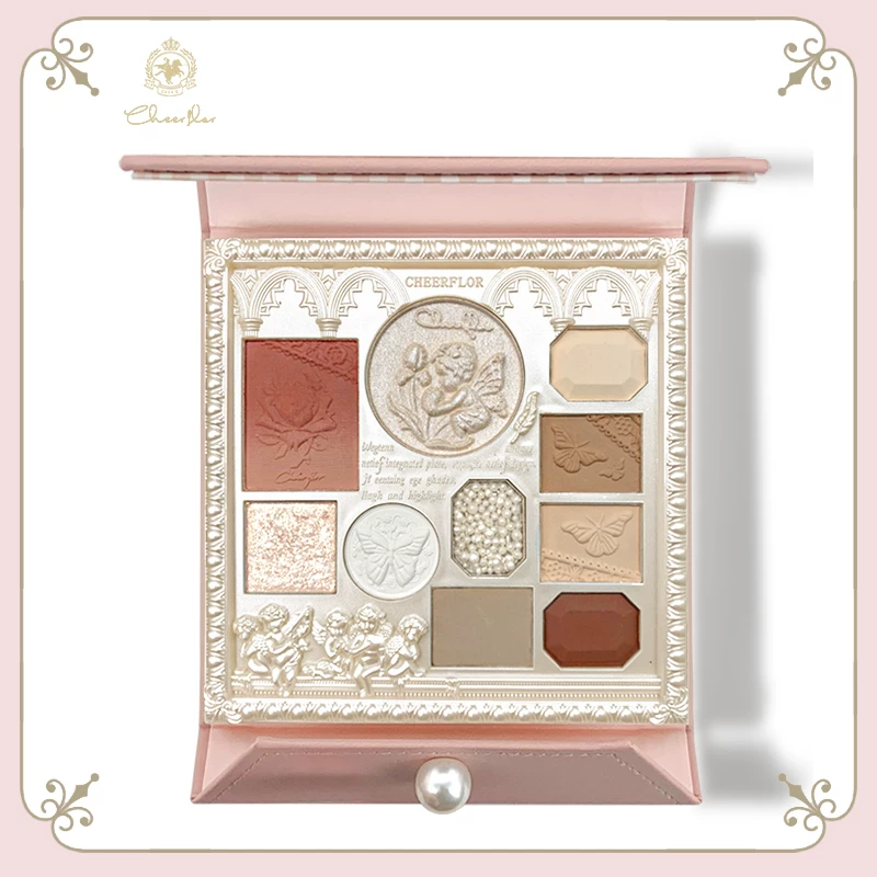 Палетка теней для век Cheerflor Angel Relief Earth Color Comprehensive Eyeshadow Palette Genuine Matte Natural Light Makeup Color