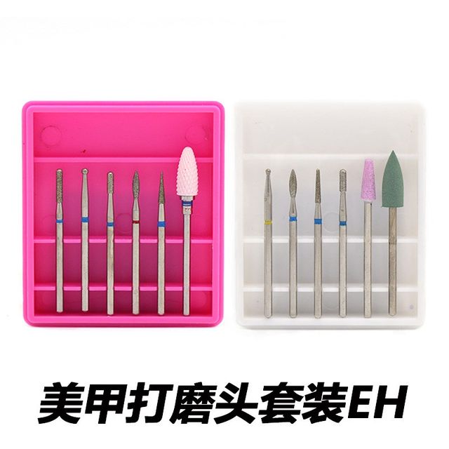 6pcs nail polishing head set EH nail polishing tool set 6 packs Mei X nail polishing machine matching
