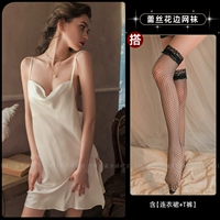 Белая сексуальная пижама, эффект подтяжки