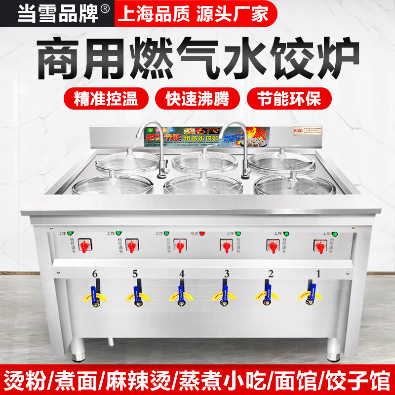Dangxue boiled dumpling pot commercial noodle cooker electric heating multi-functional energy-saving dumpling pot natural gas dumpling stove