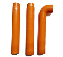 Squatting toilet color water tank pipe water outlet accessories kindergarten sealing ring rubber pad toilet plastic drainage straight pipe elbow