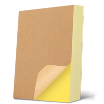 100 sheets of A4 kraft paper self-adhesive printing paper customizable label stickers dark carton color trademark stickers custom-made glossy matte non-adhesive blank self-adhesive adhesive paper