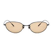 Fakeme 2024 China Limited Titanium Oval Frame Futuristic Sunscreen Personalized Sunglasses for Women Fade