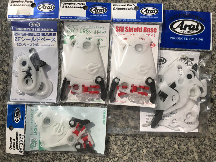 Arai original ear plate base lens base Japanese licensed helmet accessories