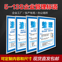 5S 6s quality management system brand factory workshop office publicity slogan Kanban wall chart sign cleaning cleaning finishing rectification literacy safety 910 11s 7s 8s quality management