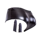 Интересный силиконовый двойной, брюки пениса, мужчина и женщины с мастурбацией, мастурбационные кожаные брюки