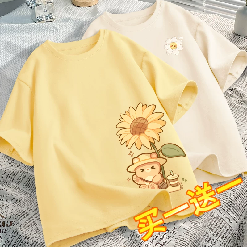 Коротко рукавная футболка, женская летняя одежда 2026 новый Dopamine wear футболка женская летняя топ дизайн нишевая одежда