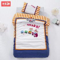 College style kindergarten nap special quilt three-piece cotton quilt set for childrens baby bed six sets