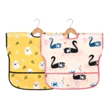 Детский водонепроницаемый большой нагрудник для еды, с карманом, анти-грязь