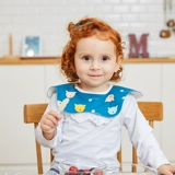 Детский хлопковый демисезонный слюнявчик для новорожденных, защитный водонепроницаемый нагрудник