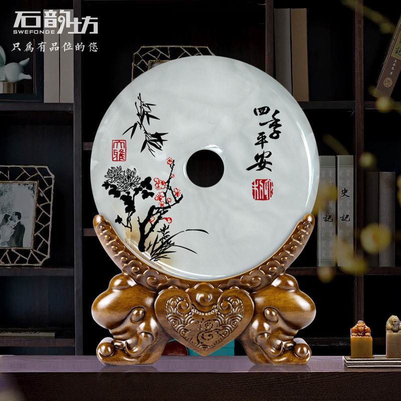 Ping An deduction of Chinese furniture Chinese furniture Ornaments Xuanguan Decoration Swing Accessories Home Soft Clothing Good Things Pray For Foe Tabletop Pendulum Ornaments