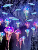 Summer Ocean theme Style Scene decoration Placement Creative Fancy Jellyfish Jellyfish Shop Windows Beauty Chen Props