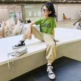 Детский комплект, летняя одежда, костюм, в западном стиле, сезон 2021, для подиума