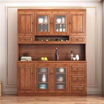 Modern new Chinese style wall-mounted dining side high cabinet restaurant storage cabinet cabinet home kitchen small apartment large capacity cupboard