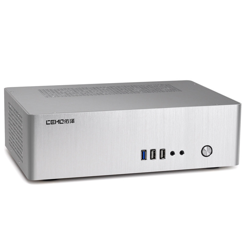 Youze Game Gravity 9001 All Aluminum ITX Computer Small Main Shell htpc Mini Horizontal 1u Server Power Supply