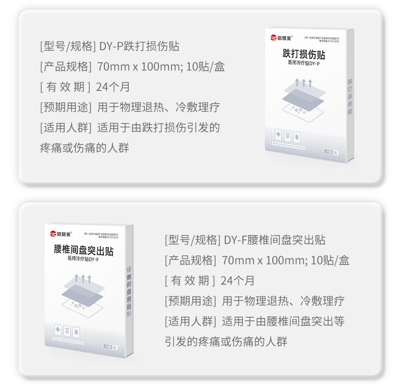 【佰易来】颈肩腰腿医用冷敷贴