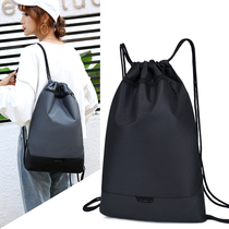 Custom Foldable Oxford Cloth Brief About 100 Hitch Sport Basketball Bag Casual Light Draw Rope Bunch Pocket Double Shoulder Bag