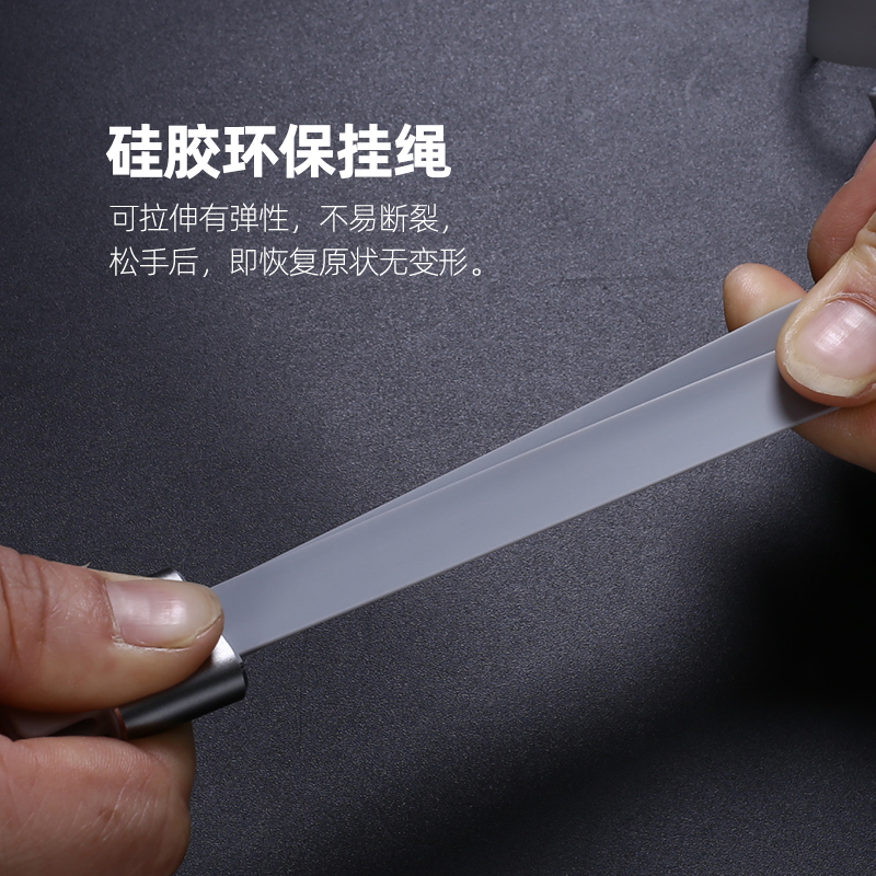 DTO office Creative silicone Silicone Rope soft with elastic work certificate Chest Card Factory Card Bus Card Meal carmen Forbidden Card Hanging Rope Silicone Sling Hanging Neck Elastic Soft Work Card Nursery School Transport Card Hanging Rope