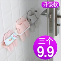 Bathroom trailer rack wall hanging wall toilet shoes storage artifact toilet toilet non-perforated shoe rack rack