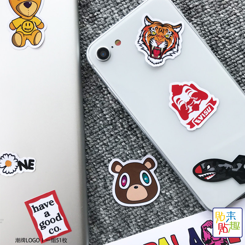 给数码装备换新装,潮流个性迷你贴纸 Waterproof Stickers 🖥📱💧-笔记本个性小贴纸-淘宝好物网