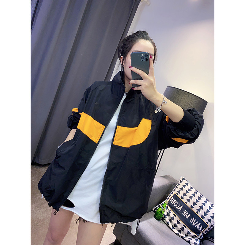 White casual sports jacket women's jacket baseball uniform European trend 2022 autumn new women's clothing European station trend