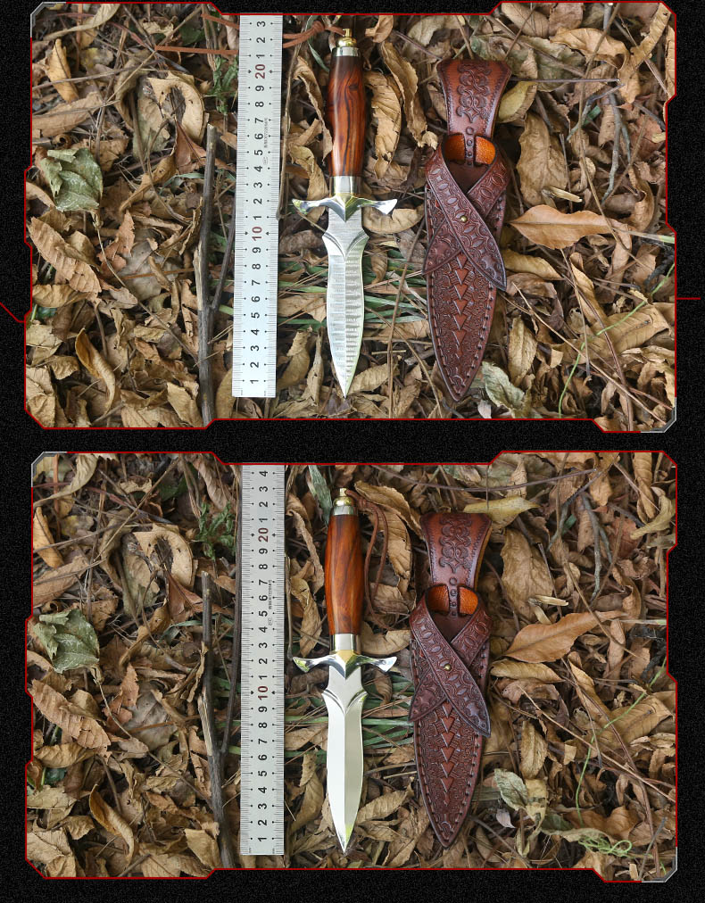 Damascus thép dao M390 rèn tay độ cứng cao hoang dã sống sót ngoài trời sắc nét tự vệ cầm tay công cụ thẳng - Công cụ Knift / công cụ đa mục đích bộ dao đa năng