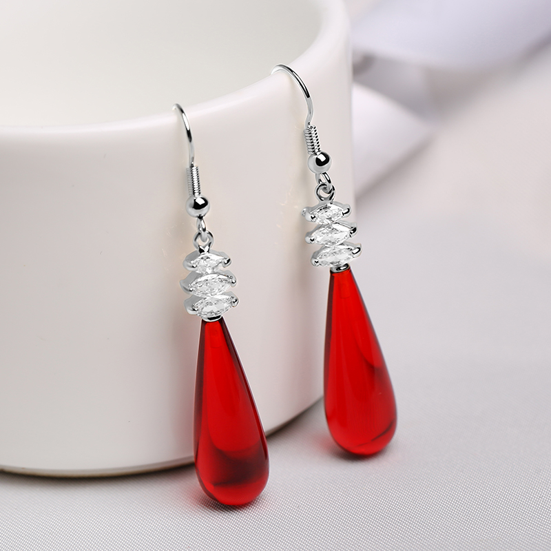 Earrings 2022 new trendy long version temperament earrings sterling silver hypoallergenic net red long version super fairy spring earrings women