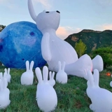 Надувная дорожная луна, кролик из ПВХ